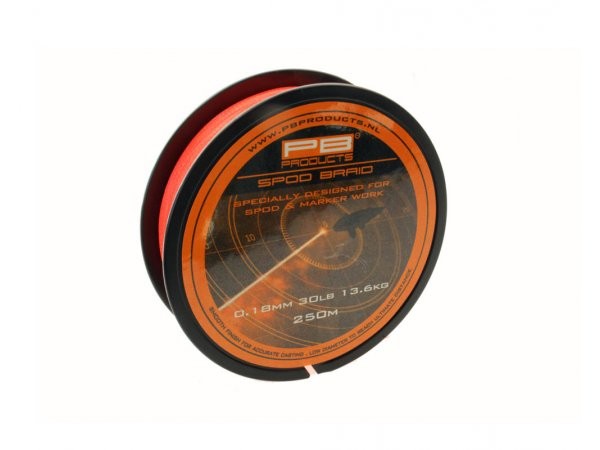 PB Products Spodová šnúra Spod Braid 0.18mm 30lb fluo orange