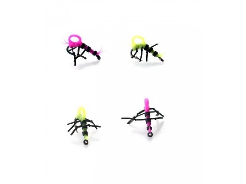 PB Products Super strong Zig insects yellow pink 4pcs size 10